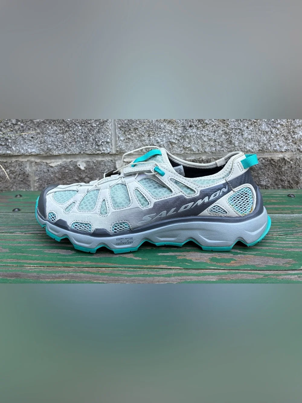 Salomon Gecko Water Shoes Womens Size 8 Cross Country Hybrid Sneakers Aqua Blue